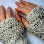 Crochet Gloves Fingerless C..
